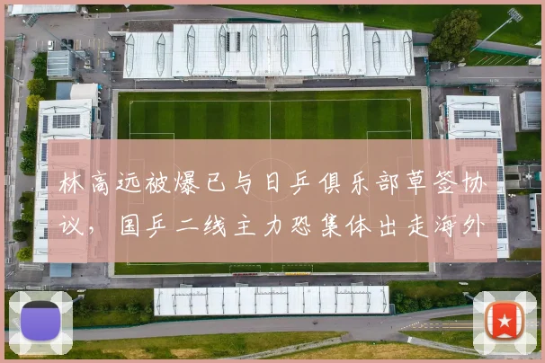 林高远被爆已与日乒俱乐部草签协议,国乒二线主力恐集体出走海外
